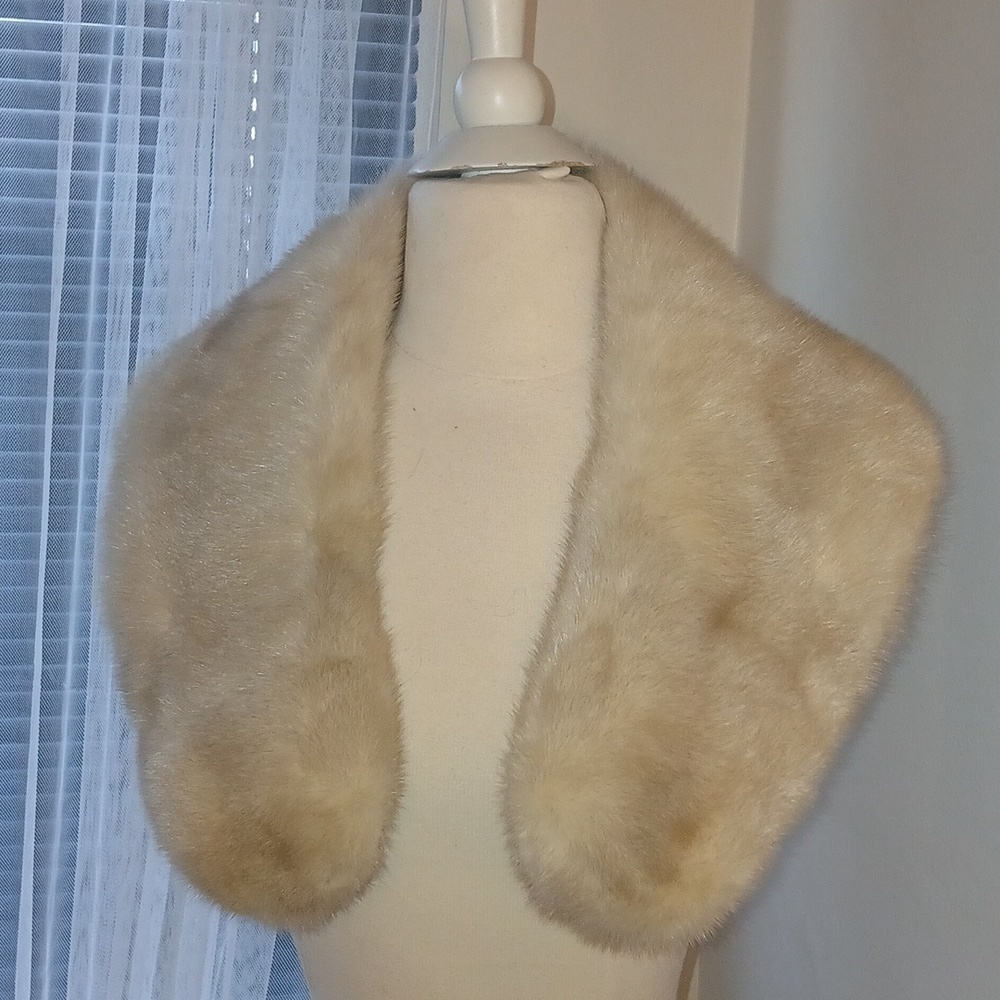 Vintage Elegant Mink Fur Collar/Stolle 37 Inches - Picture 2 of 3